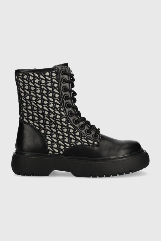 Pepe Jeans bocanci YOKO JACQUARD cu snur negru PLS50505