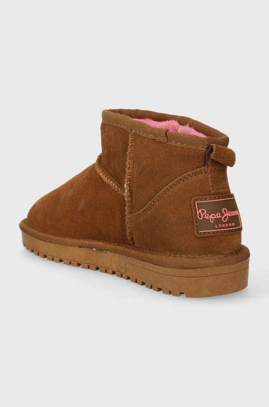 Obuwie Pepe Jeans śniegowce zamszowe DISS FUNNY W PLS50509 brązowy