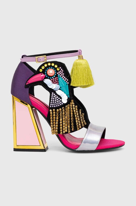 Сандали Kat Maconie Aya велур многоцветен AYA.LUMINOUS.PINK