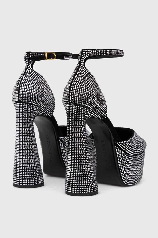 Încălțăminte Kat Maconie sandale din piele intoarsa Danu DANU.BLACK.DIAMOND argintiu