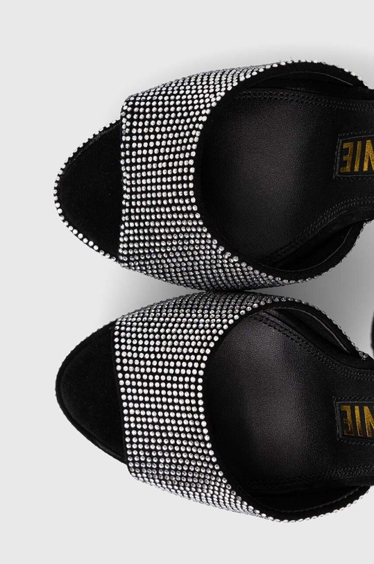 Σανδάλια σουέτ Kat Maconie Danu ασημί DANU.BLACK.DIAMOND