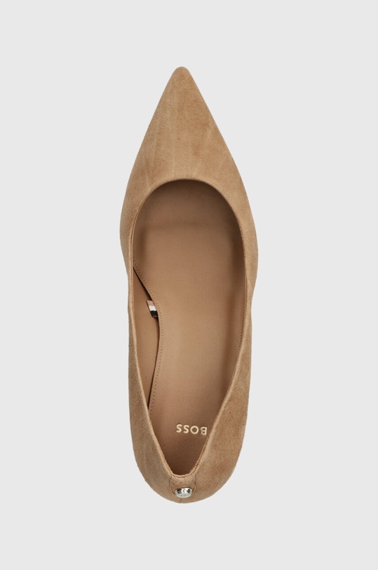 BOSS tocuri din piele intoarsa Janet Pump 70-S bej 50498810.260