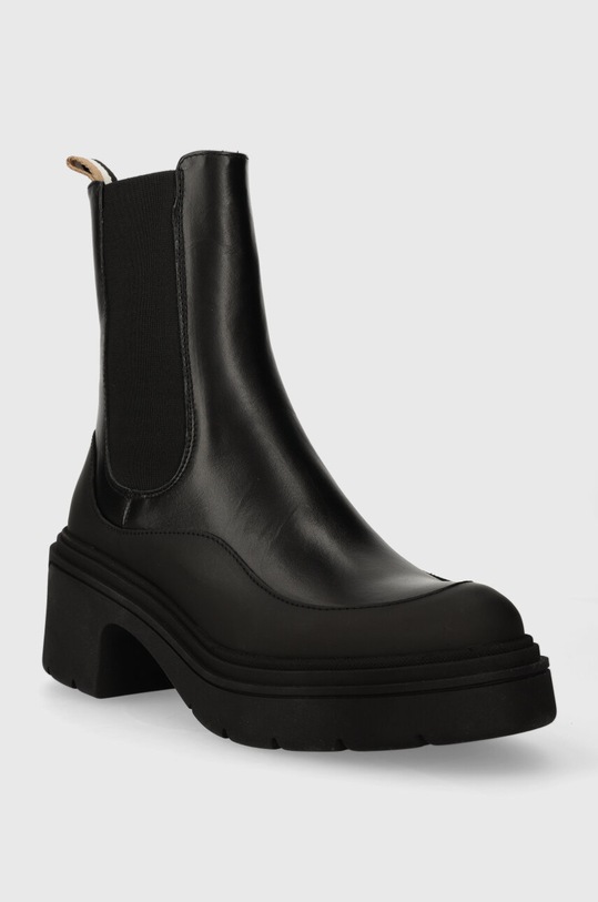 BOSS sztyblety skórzane Carol 50503738.001 czarny AW23