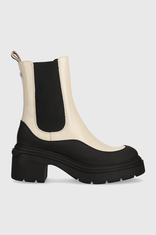 Členkové topánky BOSS Carol usňová koža béžová 50503738.118