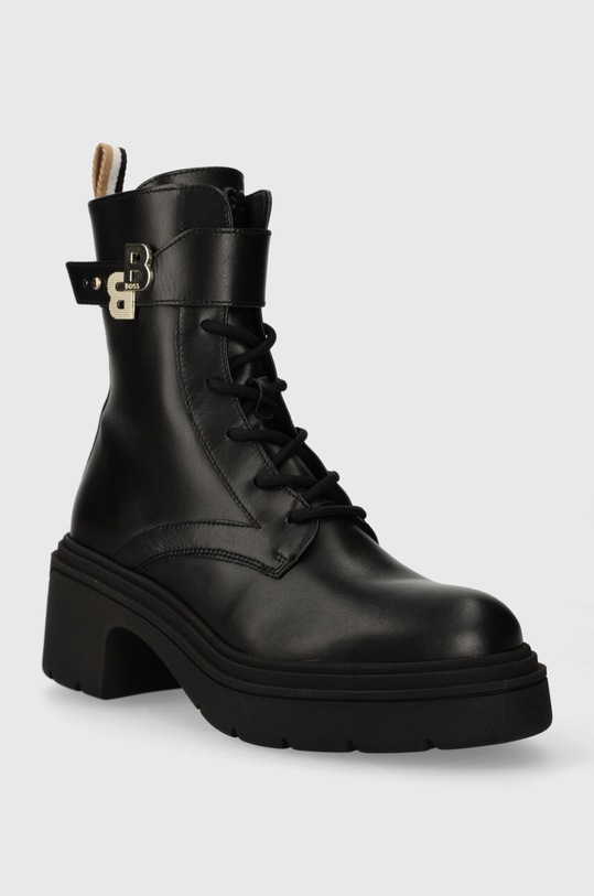 BOSS workery skórzane Carol 50503747.001 czarny AW23