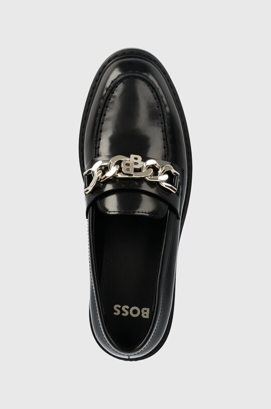 BOSS mokasyny skórzane Vanity czarny 50504575.001