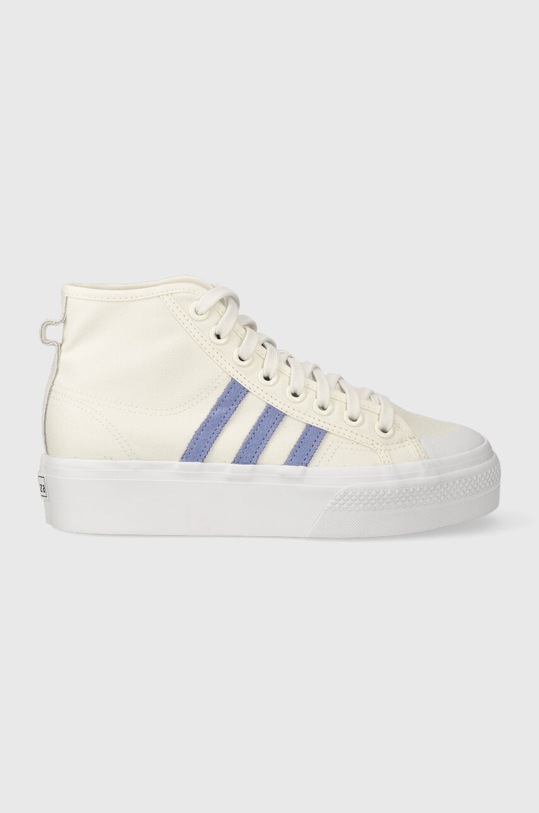 Високи кецове adidas Originals велур бежов FZ6189