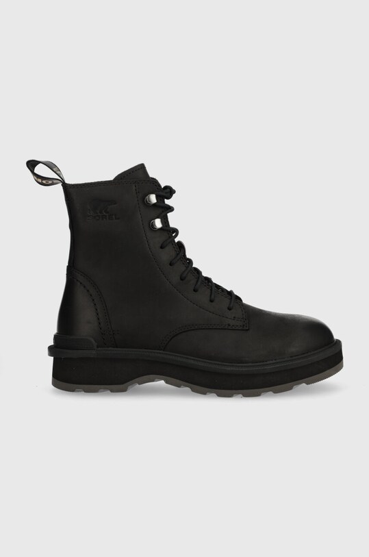Sorel cizme de piele HI LINE LACE izolat negru 2009111010