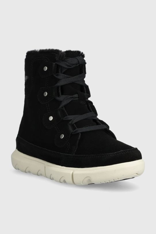 Sorel śniegowce zamszowe EXPLORER NEXT JOAN WP 2058871010 czarny AW23