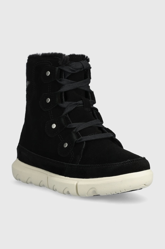 Sorel śniegowce zamszowe EXPLORER NEXT JOAN WP 2058871010 czarny AW23