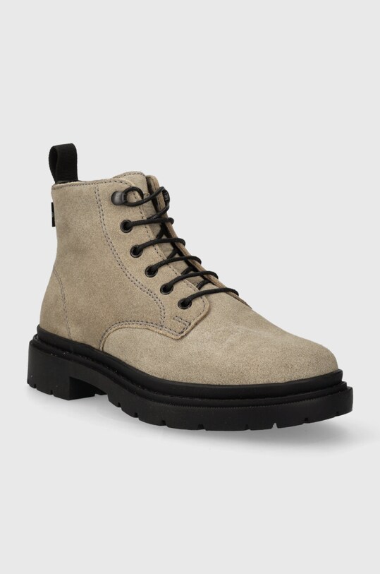 Levi's cizme din piele intoarsa TROOPER CHUKKA 234715.57 gri AW23