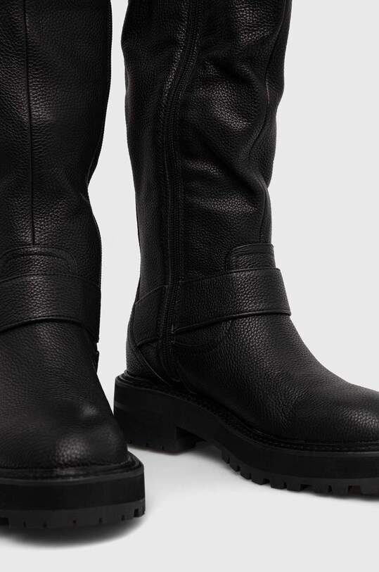 Взуття Шкіряні чоботи Kurt Geiger London Hackney Biker 547000109.BLACK чорний