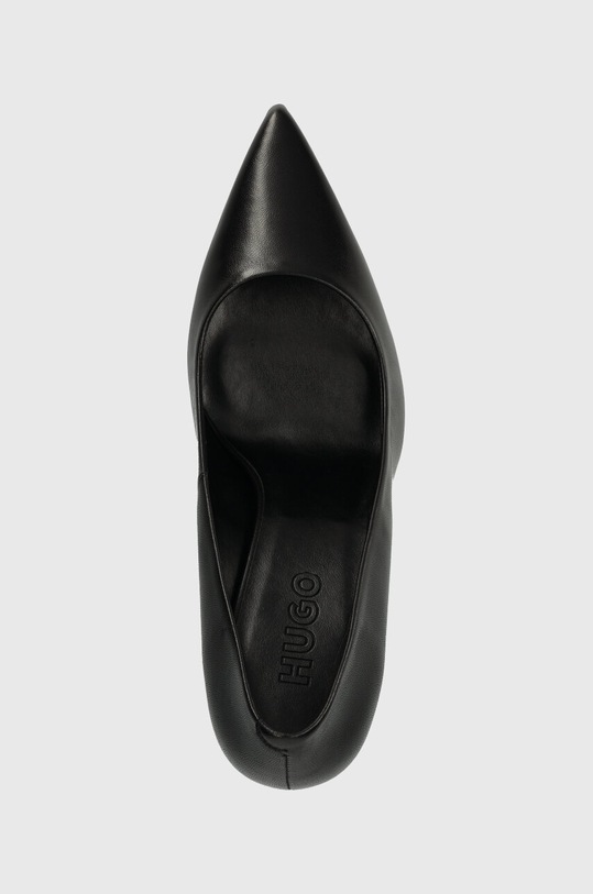 Кожени обувки с висок ток HUGO Katniss Pump 90 черен 50504354.001