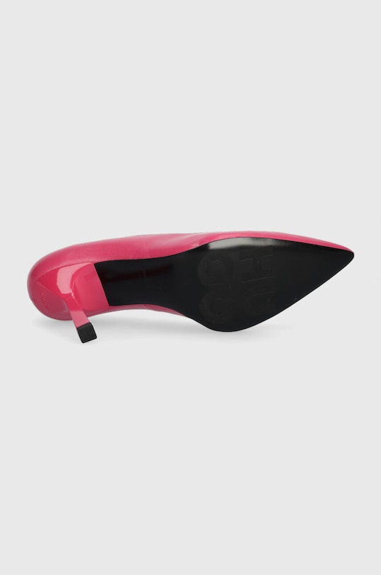 HUGO szpilki skórzane Katniss Pump 90 50504354.661 różowy