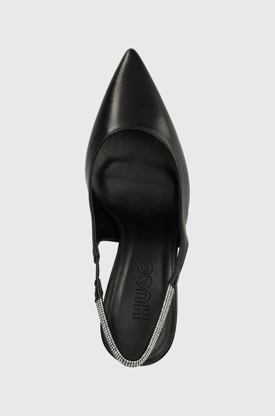 Δερμάτινες γόβες HUGO Katniss Sling 90 μαύρο 50504357.001