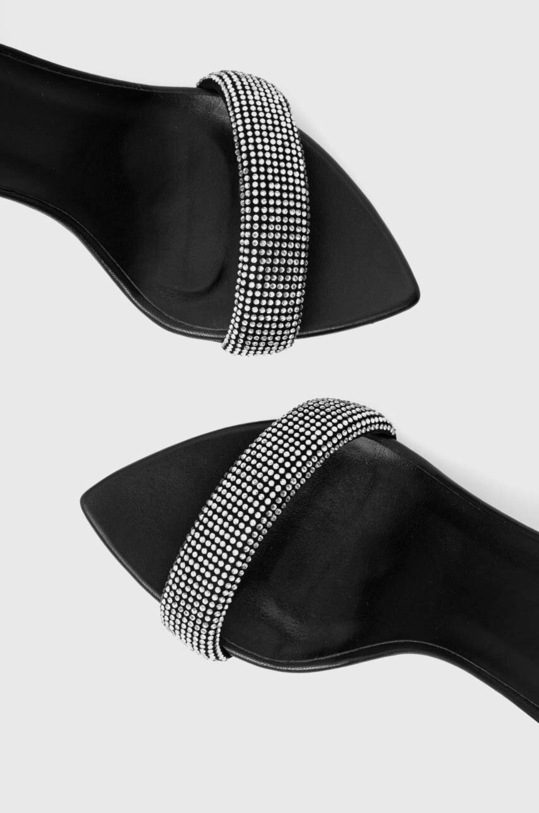Кожени сандали HUGO Katniss Sandal 90 черен 50504516.001