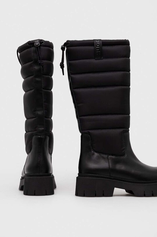 Obuwie HUGO kozaki Kris 50504706.001 czarny