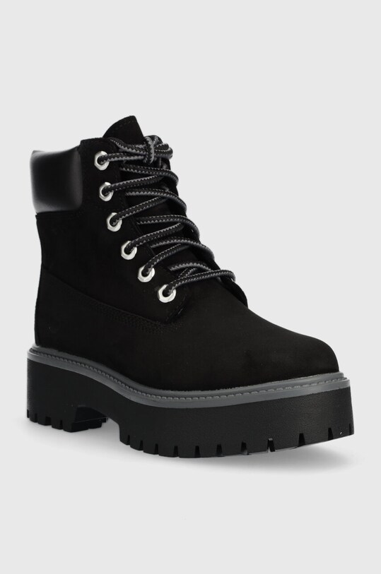 Čizme od brušene kože Timberland Stone Street 6in WP TB0A5RH50151 crna AW23