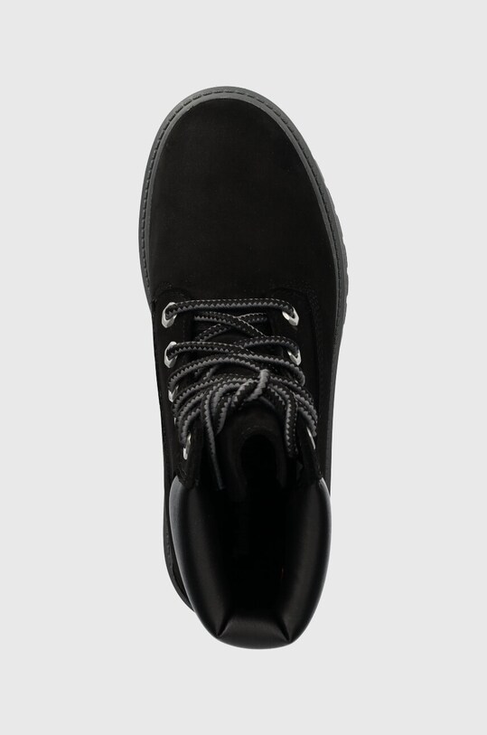 Čizme od brušene kože Timberland Stone Street 6in WP crna TB0A5RH50151