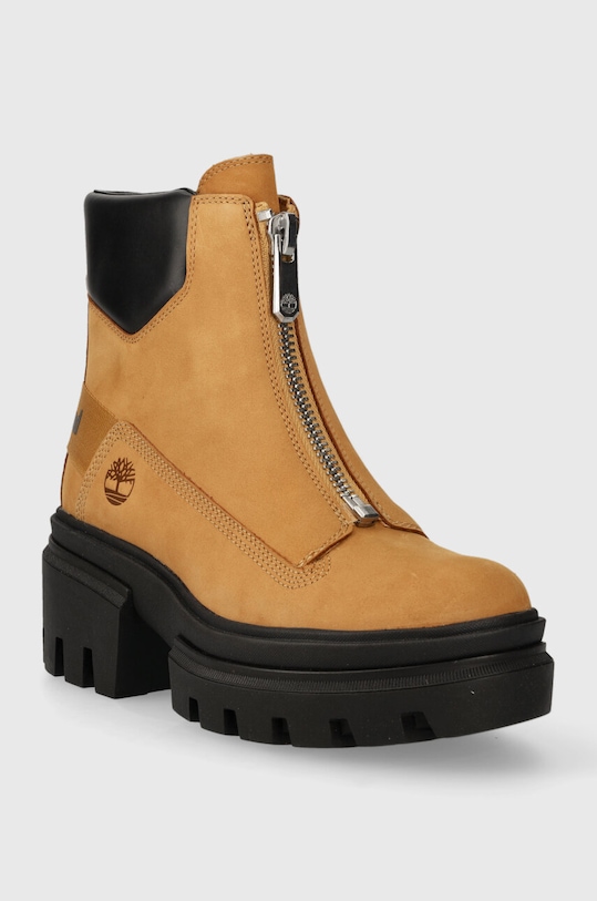 Kožené členkové topánky Timberland Everleigh Boot Front Zip TB0A5YHM2311 hnedá AW23