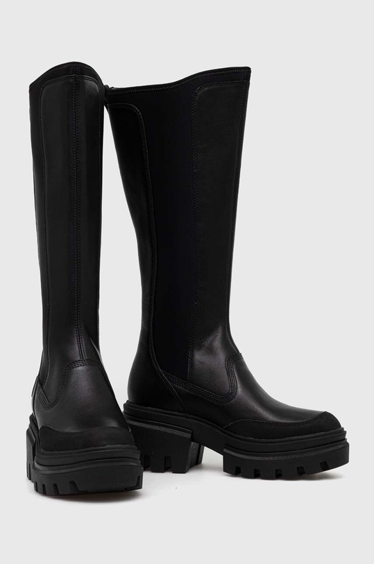 Timberland kozaki skórzane Everleigh Boot Tall TB0A5YMR0151 czarny AW23