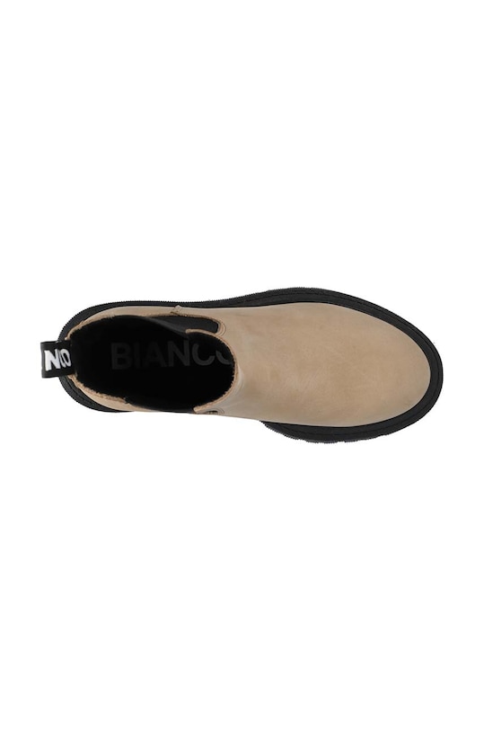 Кожени боти челси Bianco BIAGARBI бежов 11300022