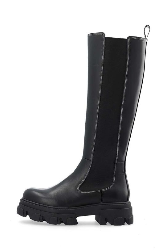 Kožne čizme Bianco BIAGINNY zrnata koža crna 11300025