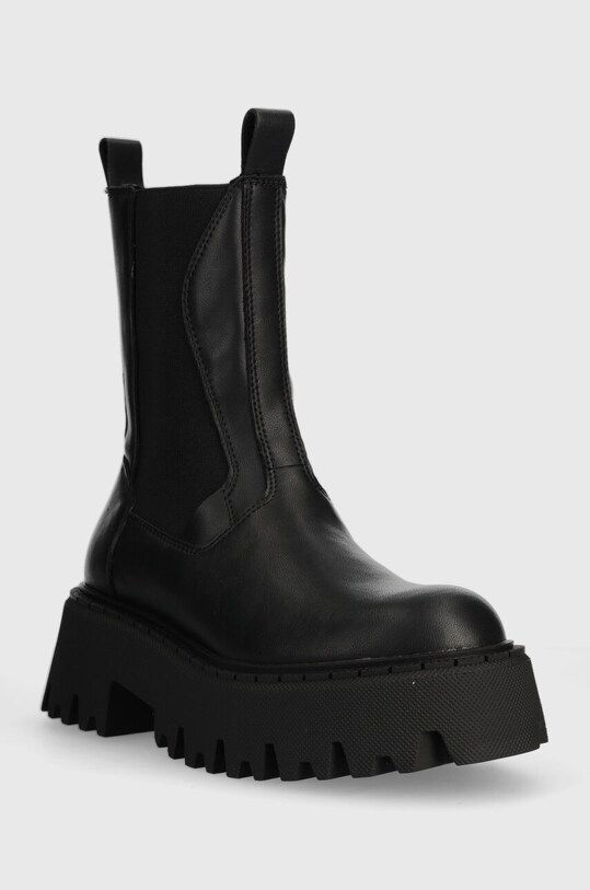 Steve Madden sztyblety skórzane Obtain SM11002704.05O czarny AW23