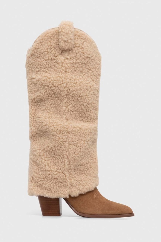 Kovbojské topánky Steve Madden Lassy textilný béžová SM11002714.748