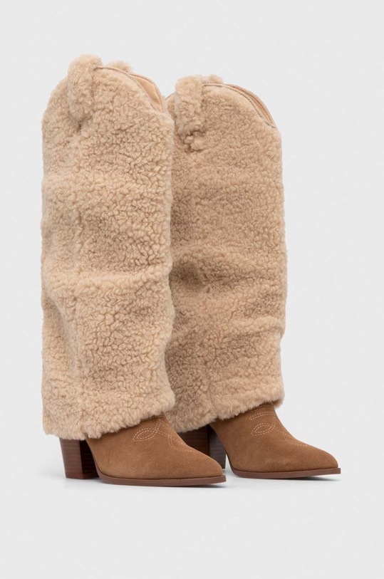 Kovbojské topánky Steve Madden Lassy SM11002714.748 béžová AW23