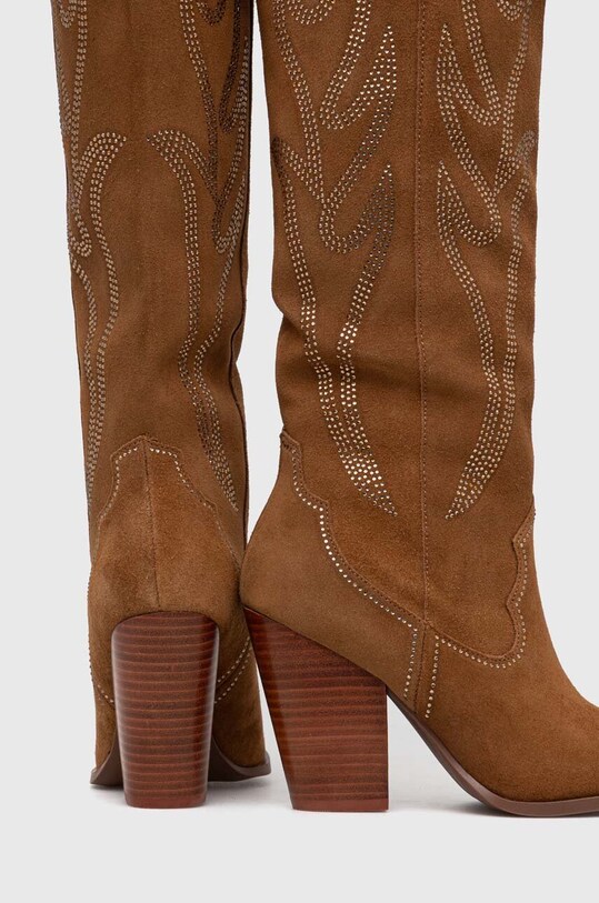 Obuća Kaubojske čizme od brušene kože Steve Madden Lasso SM11002718.22J smeđa