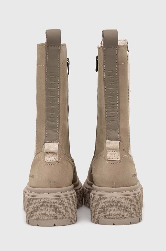 Obuwie G-Star sztyblety zamszowe KAFEY PFM HGH CHS 2241021830.BEI beżowy