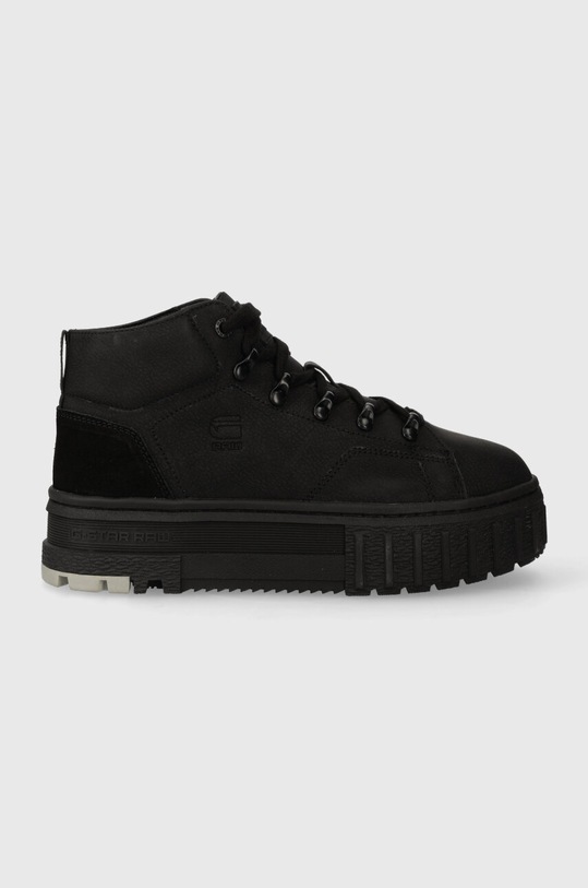 G-Star pantofi LHANA MID TMB NUB piele întoarsă negru 2341055706.BLK
