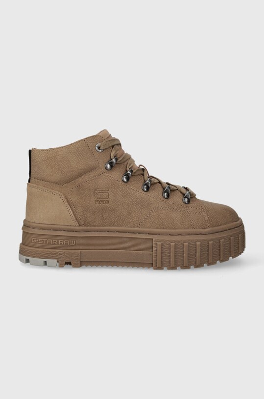 Αθλητικά G-Star Raw LHANA MID TMB NUB απομίμηση λείου δέρματος καφέ 2341055706.TPE