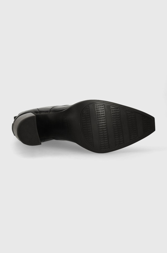 G-Star botki skórzane MYSID MID LEA ZIP 2241046703.BLK czarny