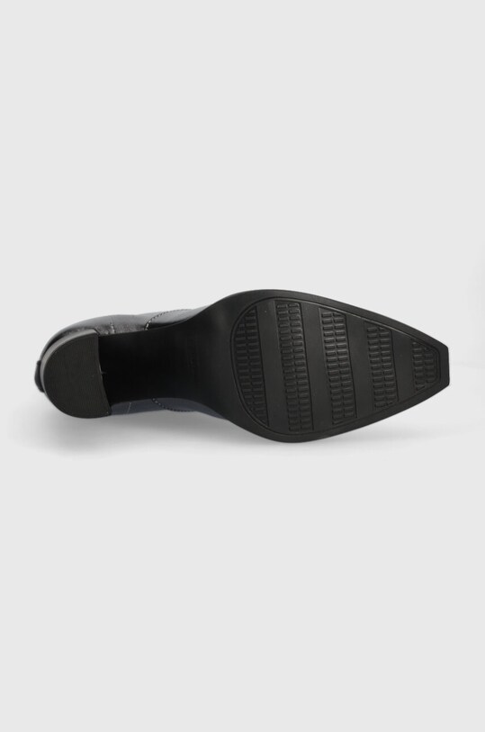 Δερμάτινες μπότες G-Star Raw MYSID MID MET ZIP 2341046708.GNMET ασημί