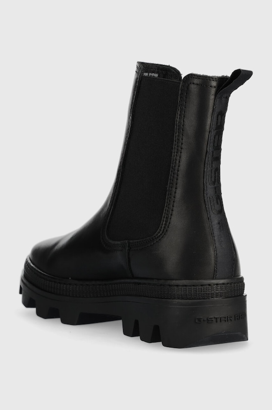 Obuwie G-Star sztyblety skórzane NOXER CHS LEA 2241020720.BLK czarny