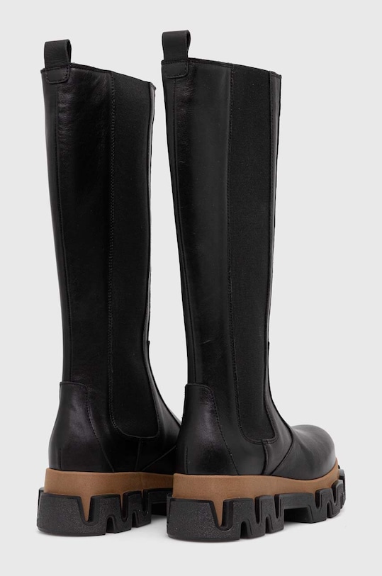 Obuwie Alohas kozaki skórzane Jagger S00563.25 czarny