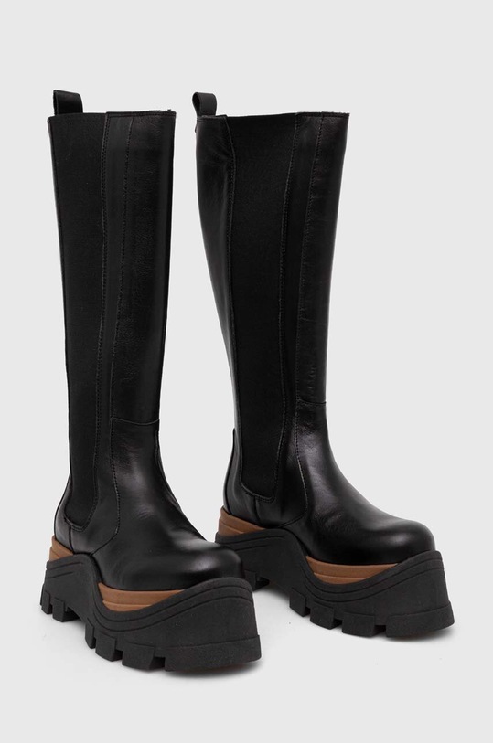 Alohas kozaki skórzane Roxie S00565.25 czarny AW23