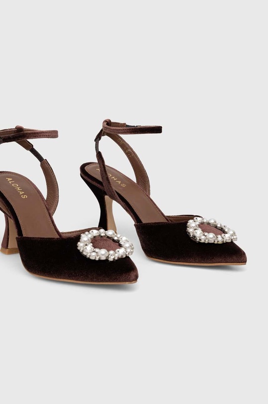 Alohas szpilki Cinderella S00314.30 brązowy AW23