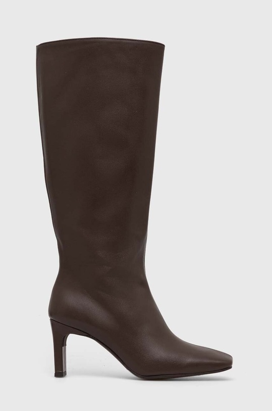 Kožené čižmy Alohas Isobel usňová koža hnedá S100054.03