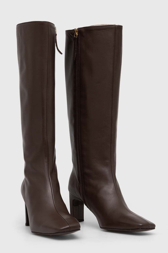 Kožené čižmy Alohas Isobel S100054.03 hnedá AW23