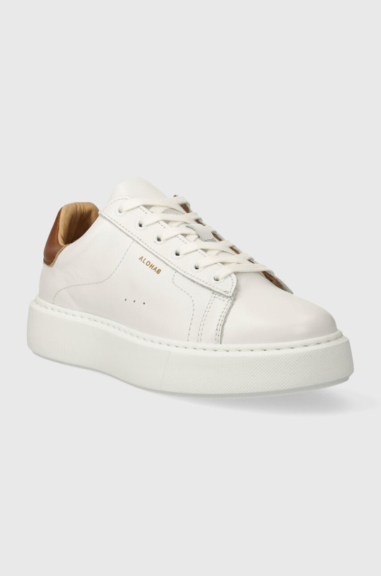 Kožené tenisky Alohas tb.65 S00603.80 biela AW23