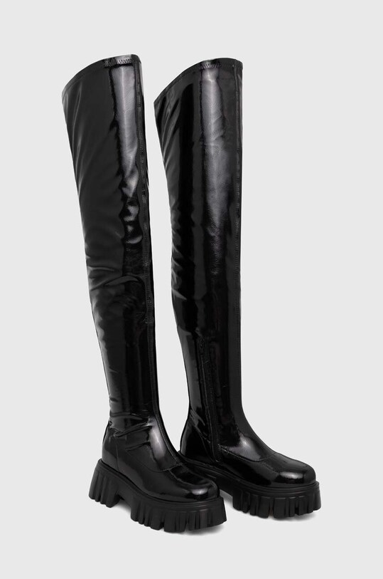 Buffalo kozaki Lion Overknee 1220020.BLK czarny AW23