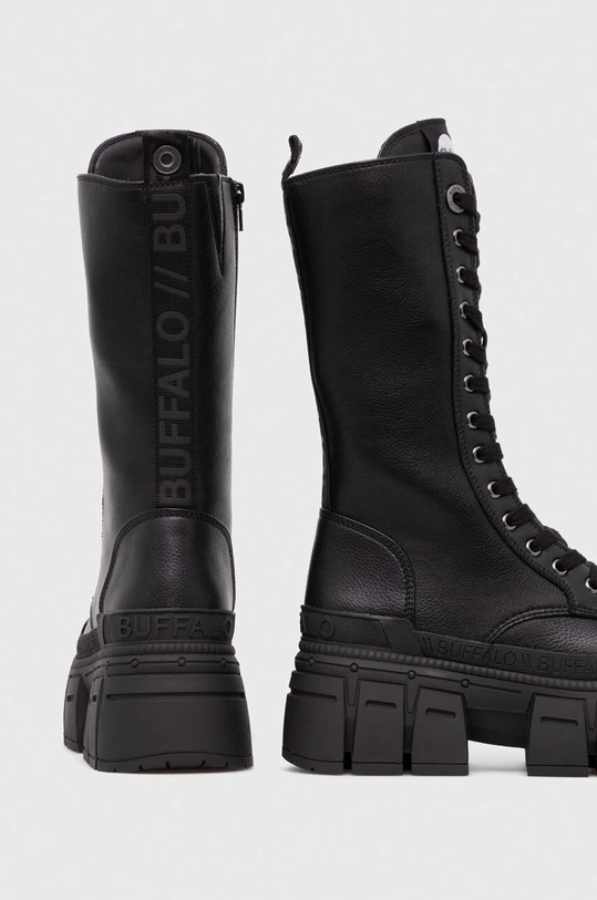 Čizme Buffalo Gospher Lace Up Hi crna 1622352.BLK