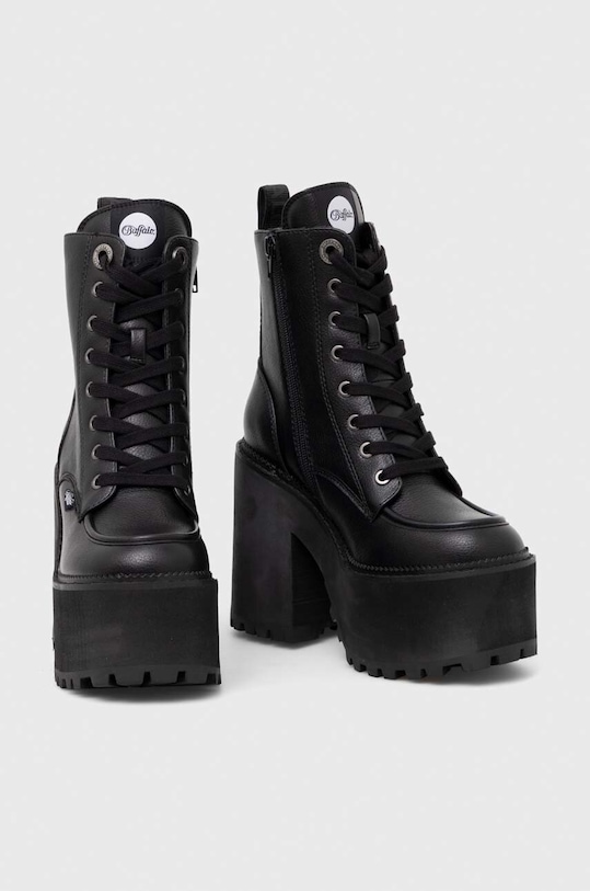 Полусапожки Buffalo 
Killah Lace Up Mid 1622373.BLK чёрный AW25