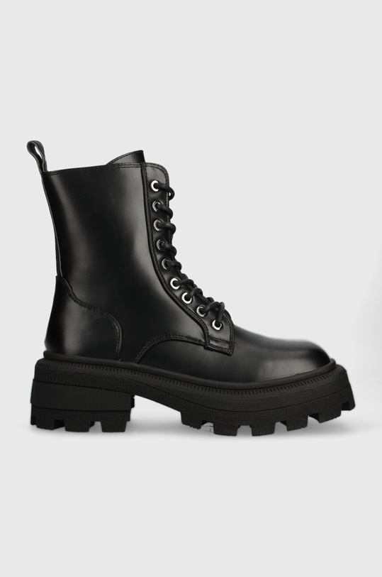 Buffalo workery Nabu Lace Up Mid nieocieplane czarny 1622344.BLK