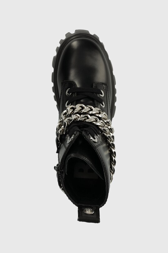 Farmářky Buffalo Lion Lace Up T-Chain černá 1622367.BLK