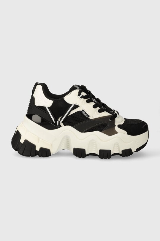 Buffalo sneakersy Norion imitacja skóry licowej czarny 1622380.BKW