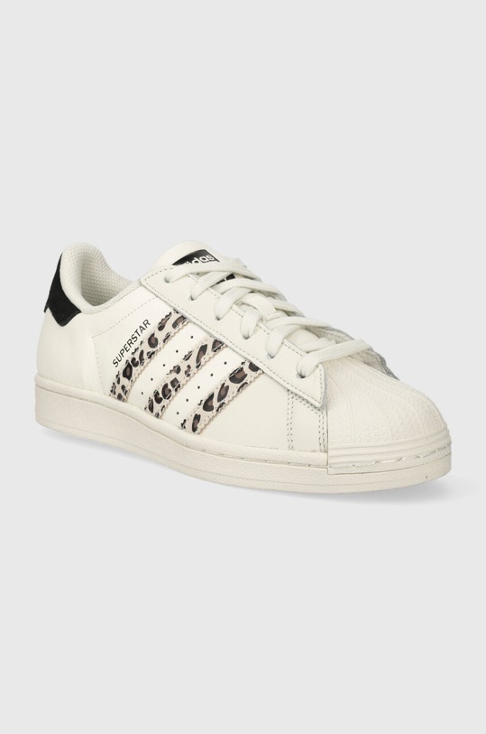 adidas Originals sneakersy skórzane Superstar IF7615 beżowy AW24